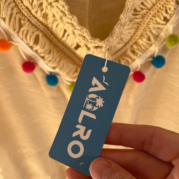 Aolro Pom Pom Swim Coverup - Picture 12 of 13